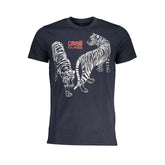 Cavalli Class Blue Cotton T-Shirt -   -  Cavalli Class.